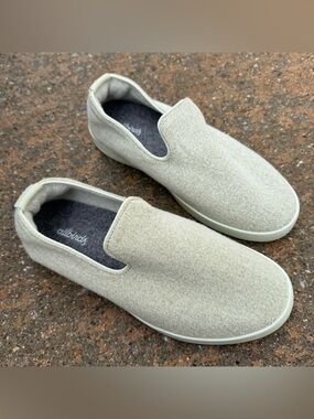 Allbirds Wool Lounger Pull On Shoe Women’s 8 Cushioned Low Top Loafer Green